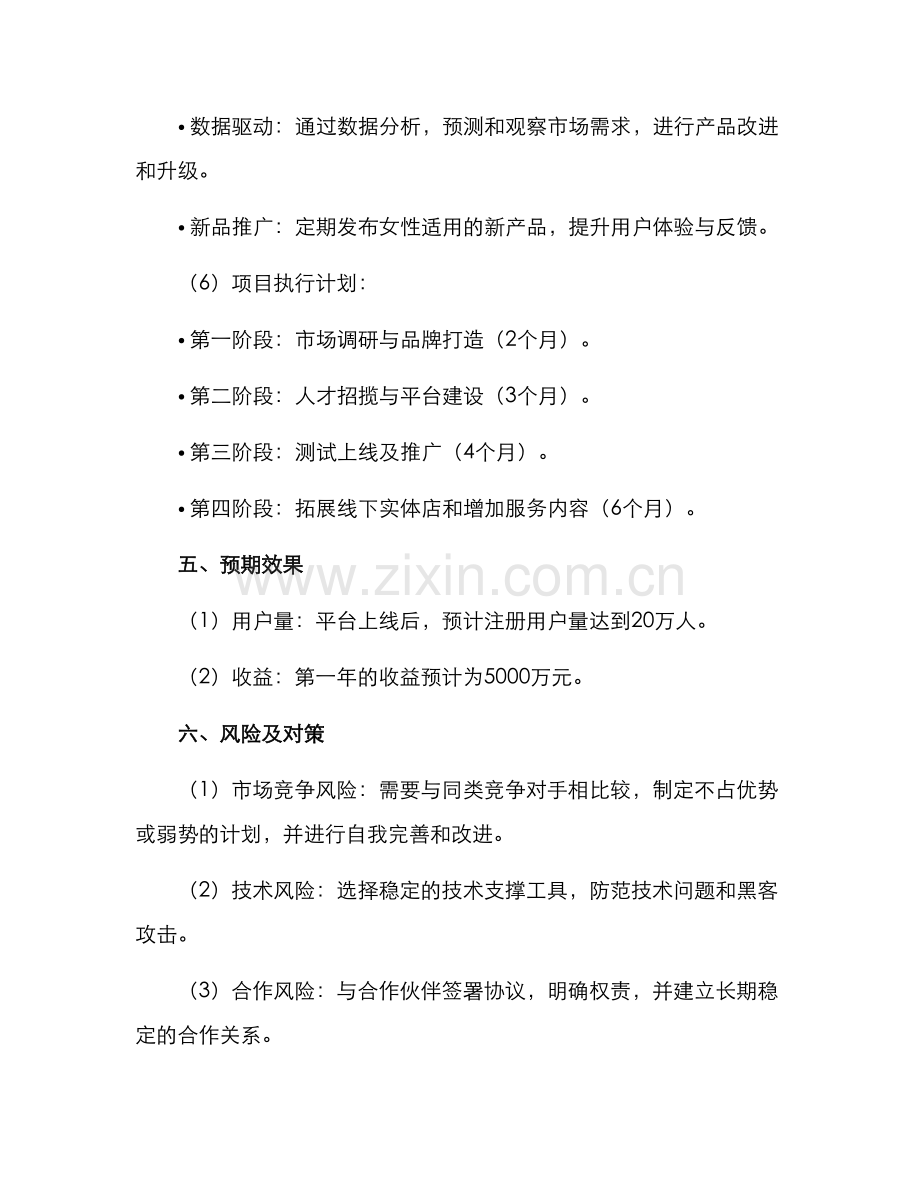 女性项目策划方案.docx_第3页