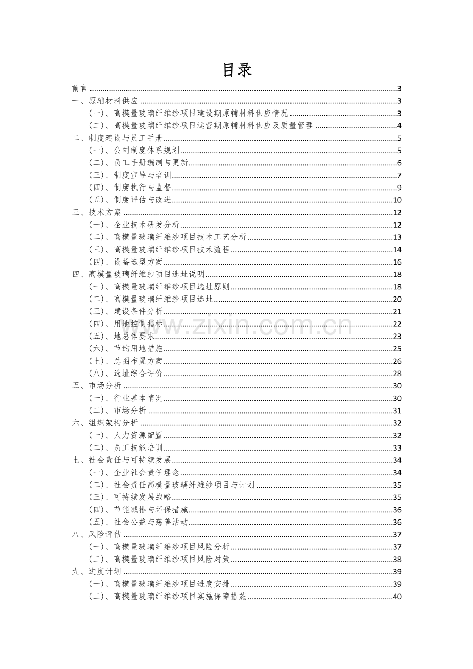 2024年高模量玻璃纤维纱项目可行性分析报告.docx_第2页