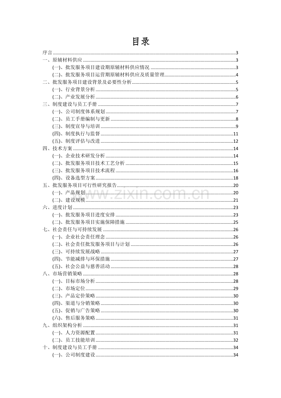 2024年批发服务项目可行性分析报告.docx_第2页