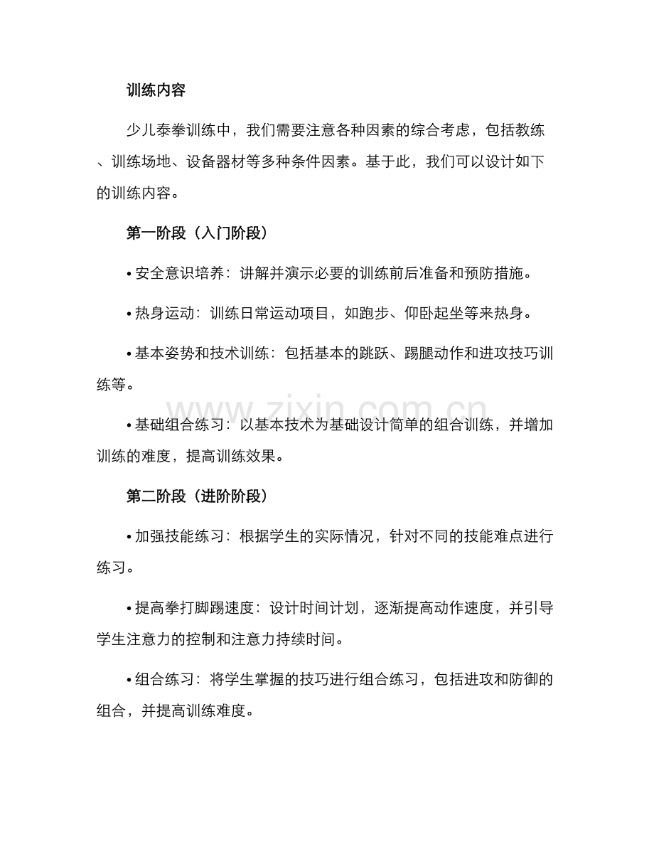 少儿泰拳训练规划方案.docx_第2页