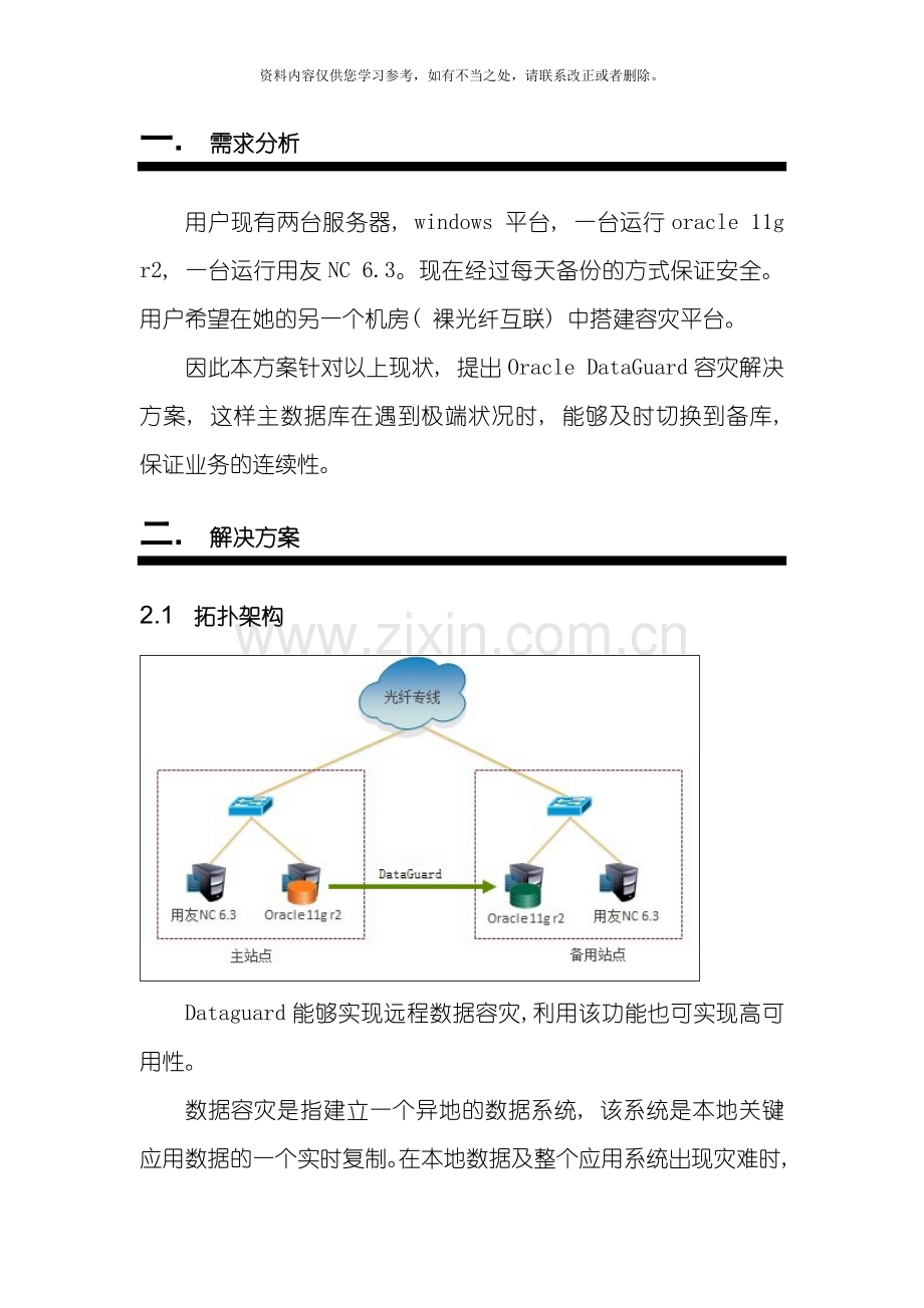 OracleDataGuard容灾解决方案样本.doc_第3页