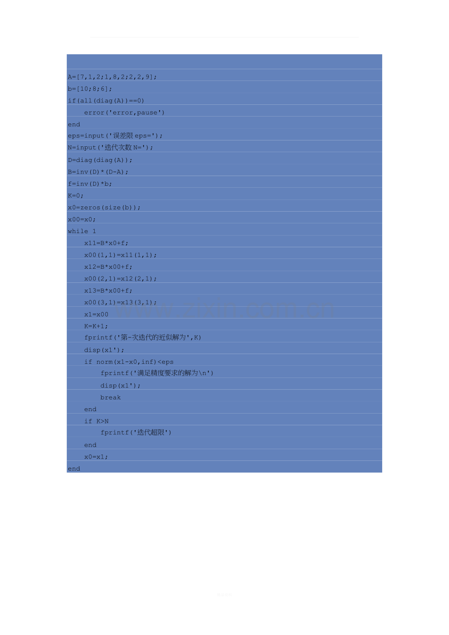 MATLAB样例之雅克比迭代法.docx_第2页