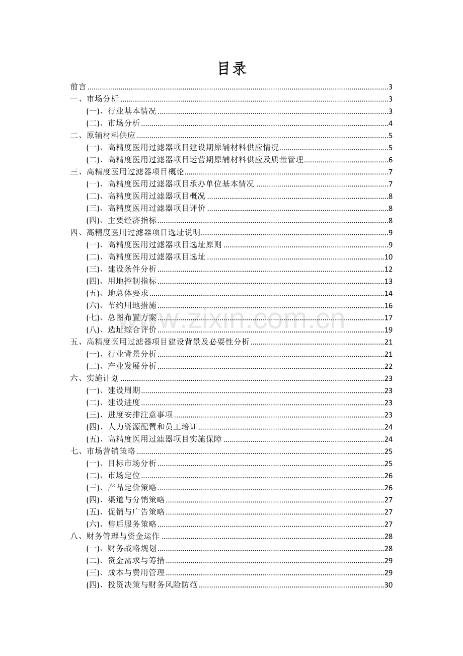 2024年高精度医用过滤器项目可行性研究报告.docx_第2页