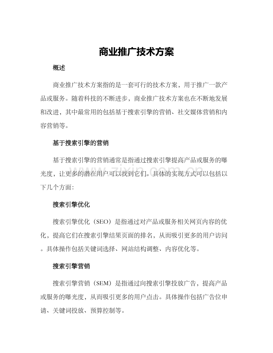 商业推广技术方案.docx_第1页