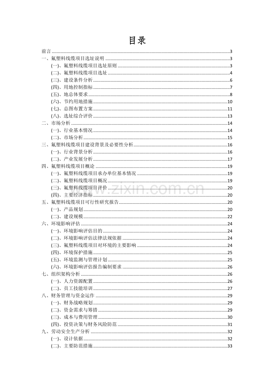 2024年氟塑料线缆项目可行性分析报告.docx_第2页