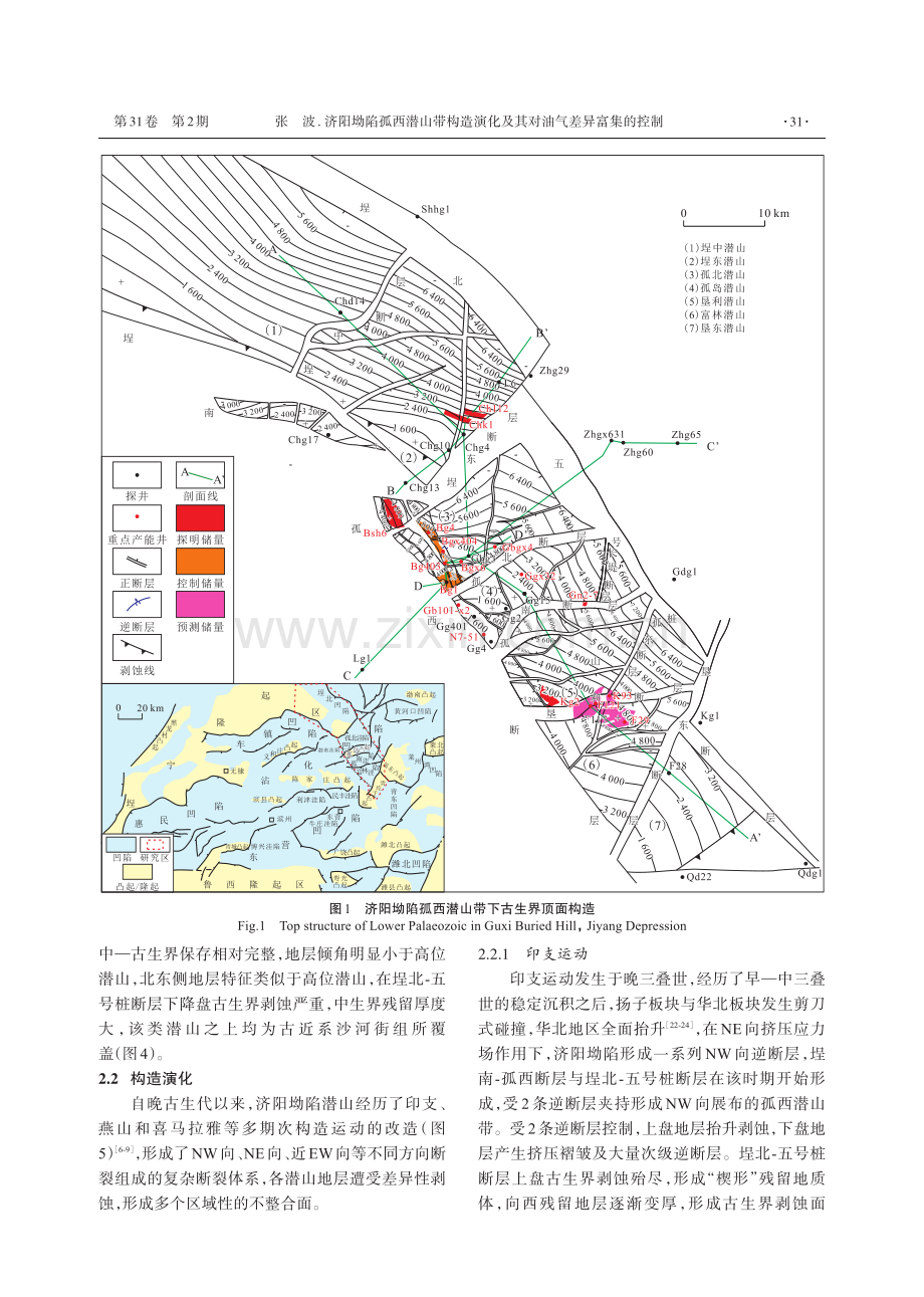 济阳坳陷孤西潜山带构造演化及其对油气差异富集的控制.pdf_第3页