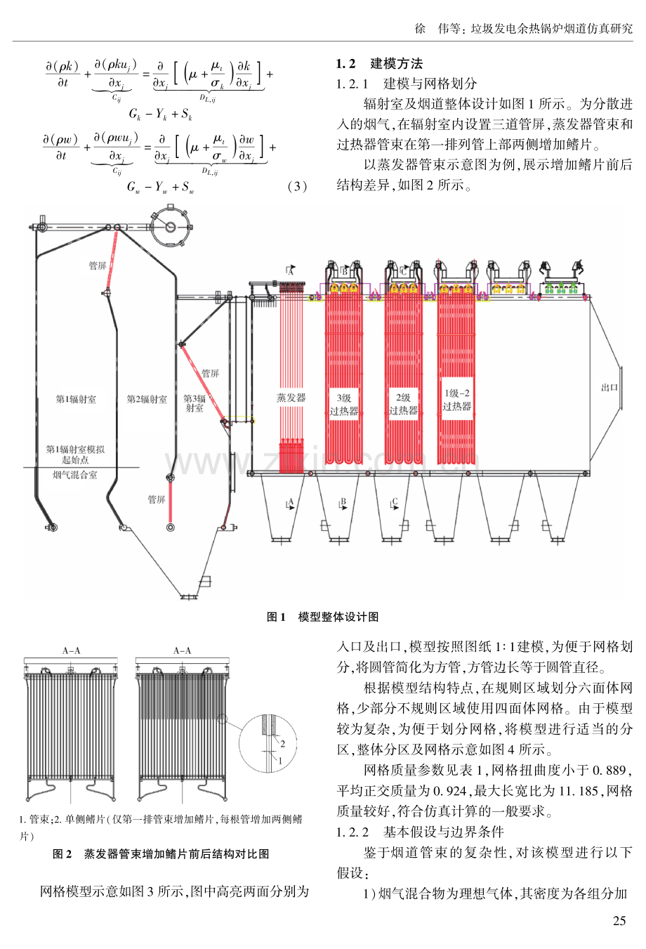 垃圾发电余热锅炉烟道仿真研究.pdf_第2页