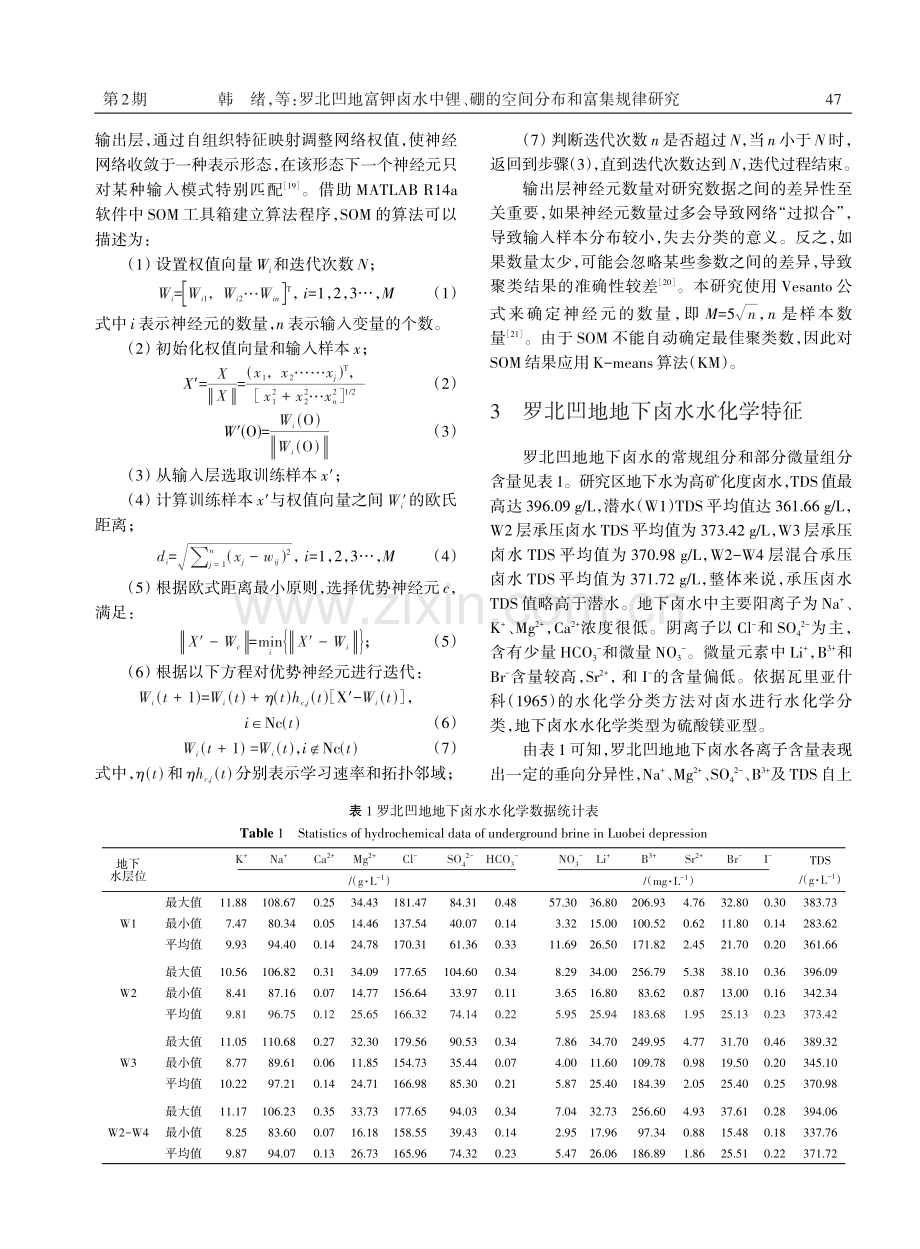 罗北凹地富钾卤水中锂、硼的空间分布和富集规律研究.pdf_第3页