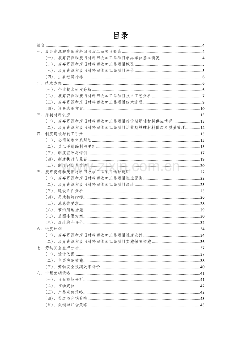 2024年废弃资源和废旧材料回收加工品项目投资分析及可行性报告.docx_第2页