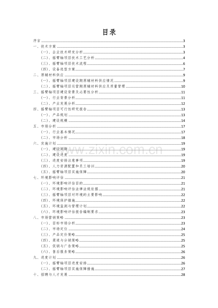 2024年摇臂轴项目可行性研究报告.docx_第2页