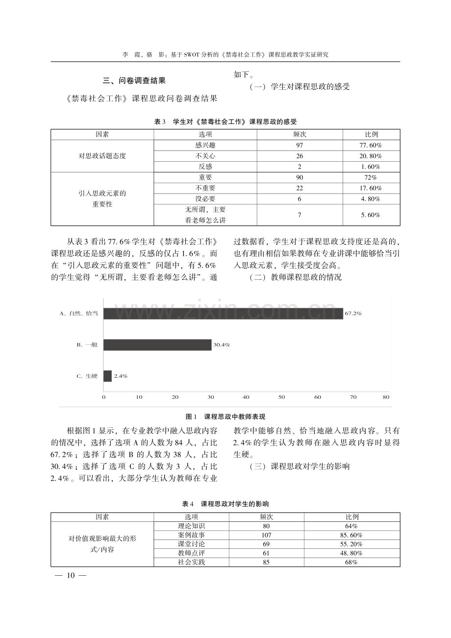 基于SWOT分析的《禁毒社会工作》课程思政教学实证研究.pdf_第3页