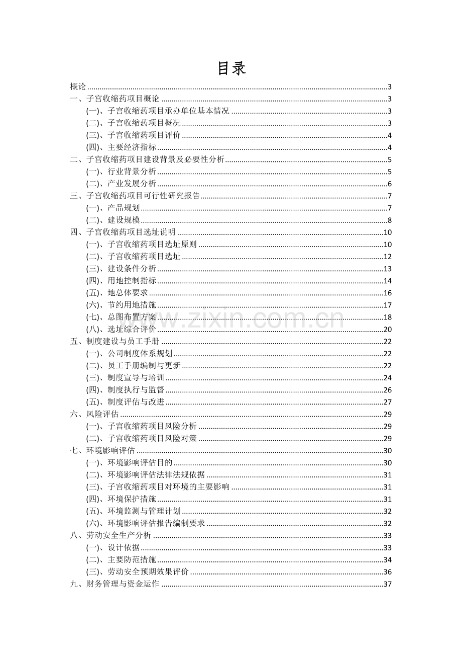 2024年子宫收缩药项目可行性分析报告.docx_第2页