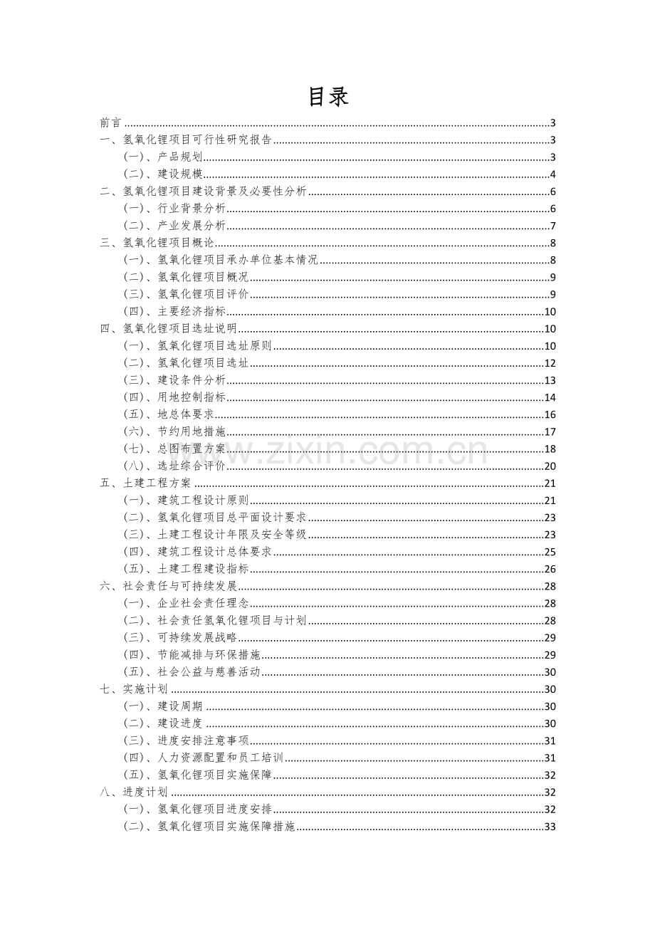 2024年氢氧化锂项目可行性研究报告.docx_第2页