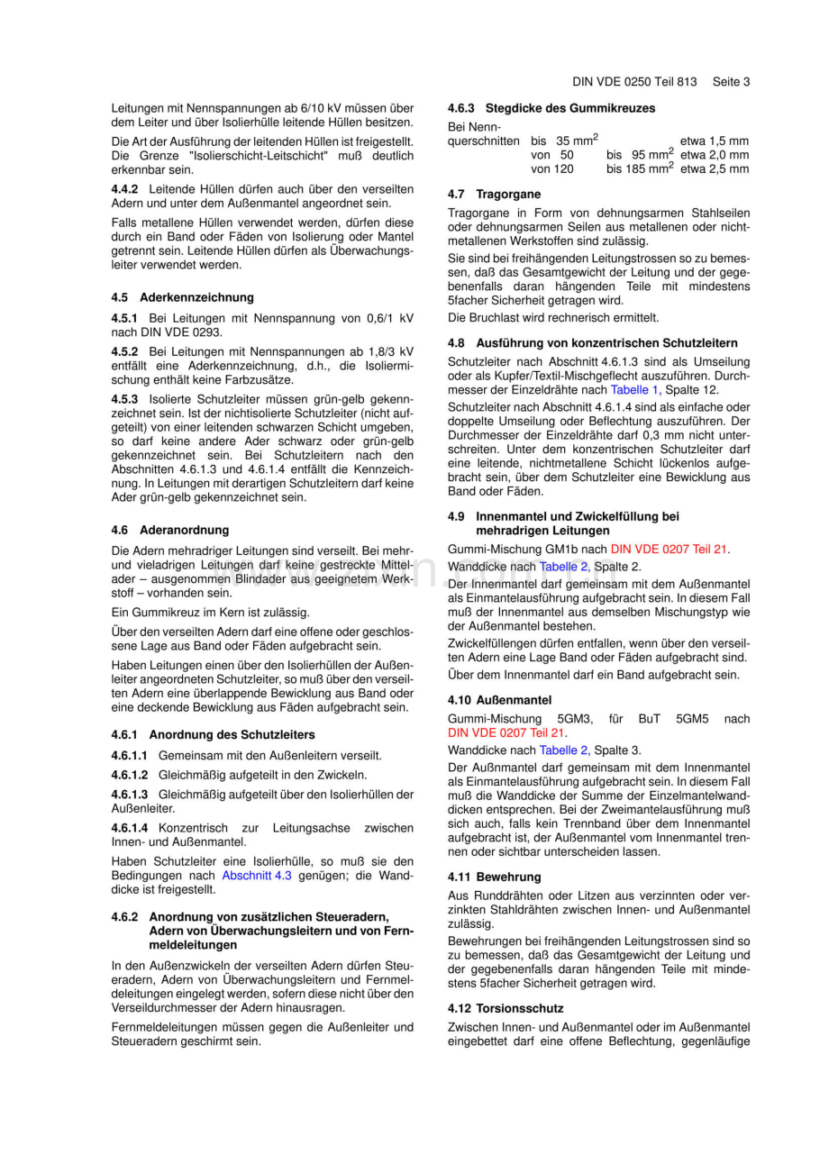 DIN VDE 0250 Teil 813 198505 电力设施用电缆、电线和绝缘导线 拖曳导线.pdf_第3页