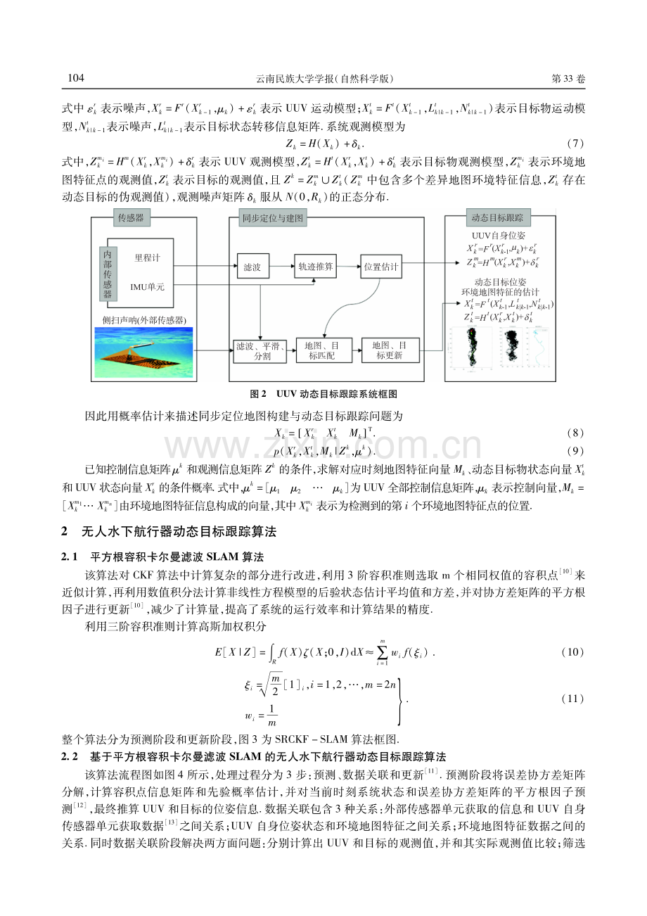 基于CKF-SLAM改进的无人水下航行器动态目标跟踪算法研究.pdf_第3页