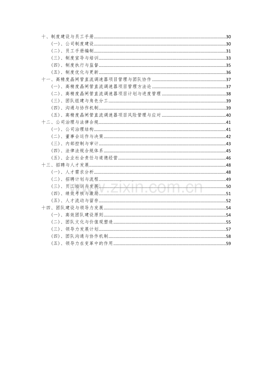 2024年高精度晶闸管直流调速器项目投资分析及可行性报告.docx_第3页