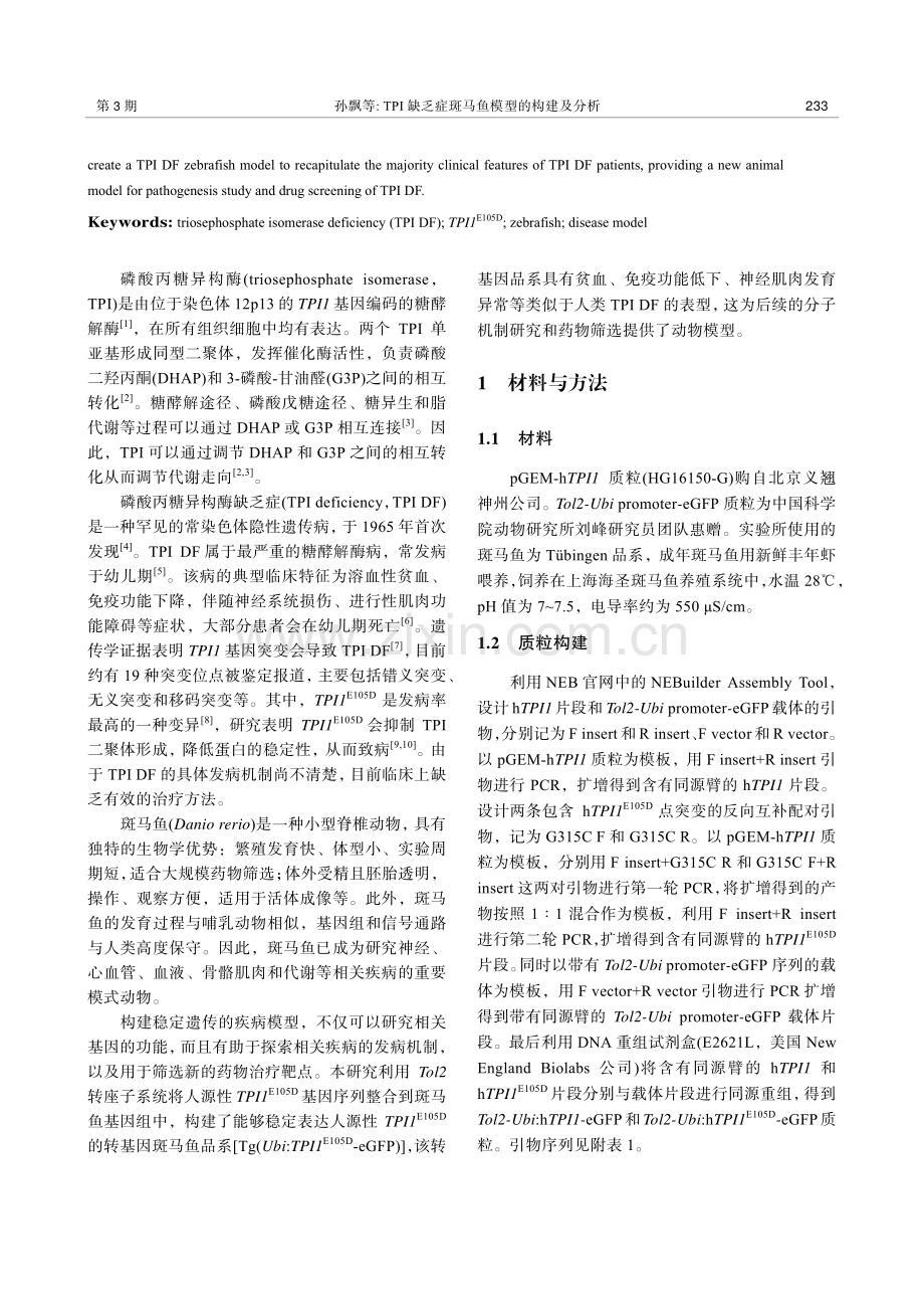 TPI缺乏症斑马鱼模型的构建及分析.pdf_第2页