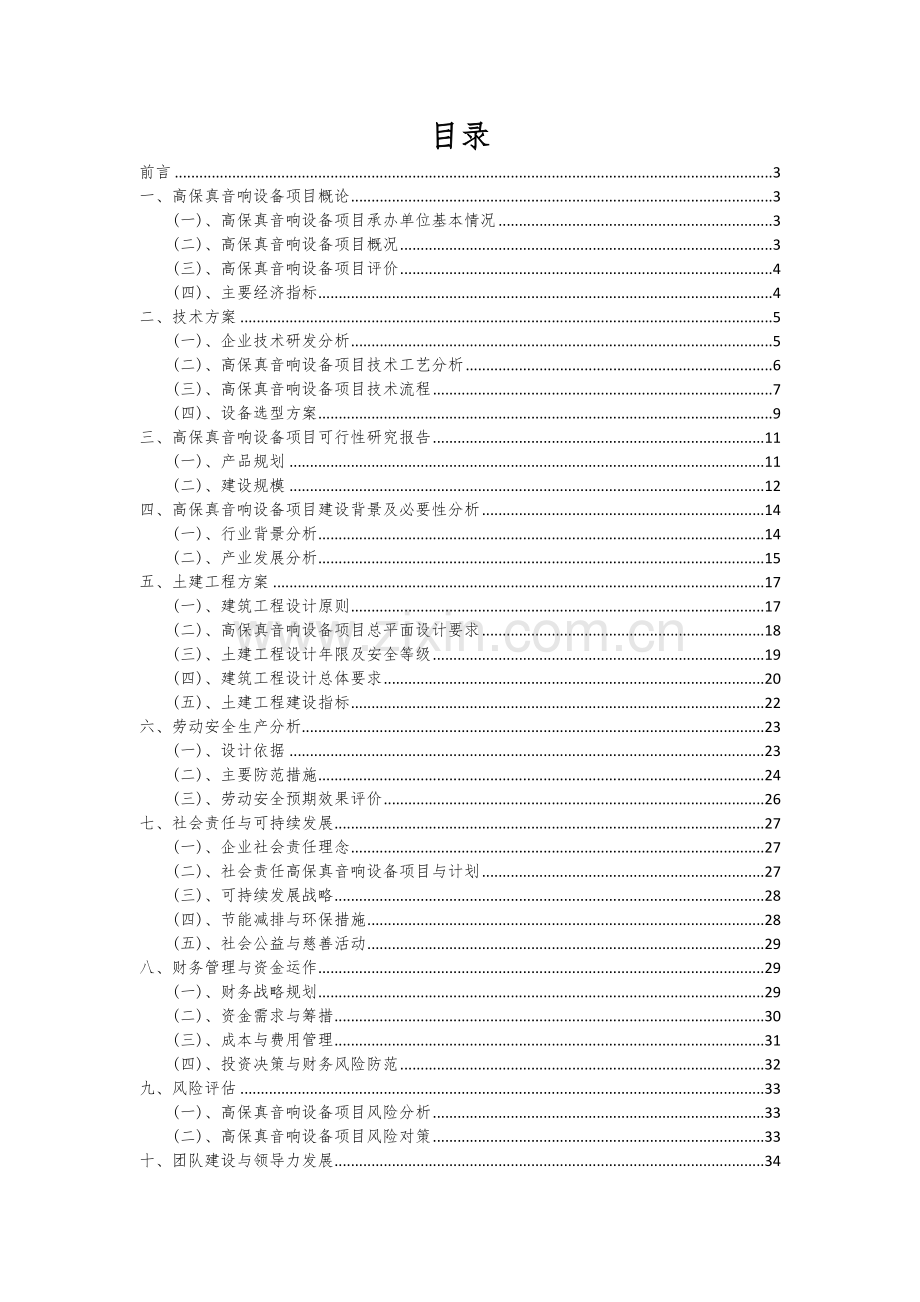 2024年高保真音响设备项目可行性分析报告.docx_第2页