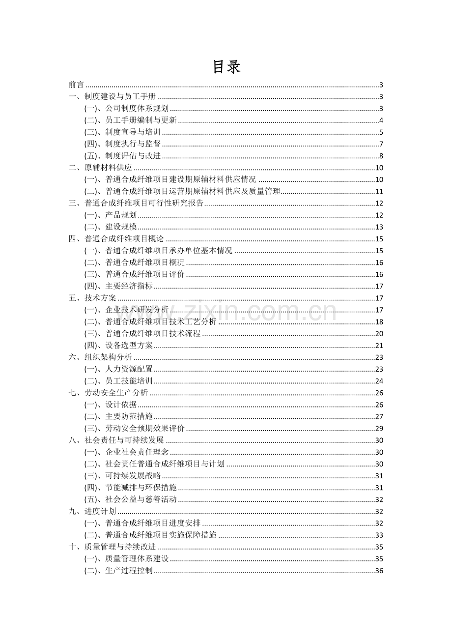 2024年普通合成纤维项目深度研究分析报告.docx_第2页