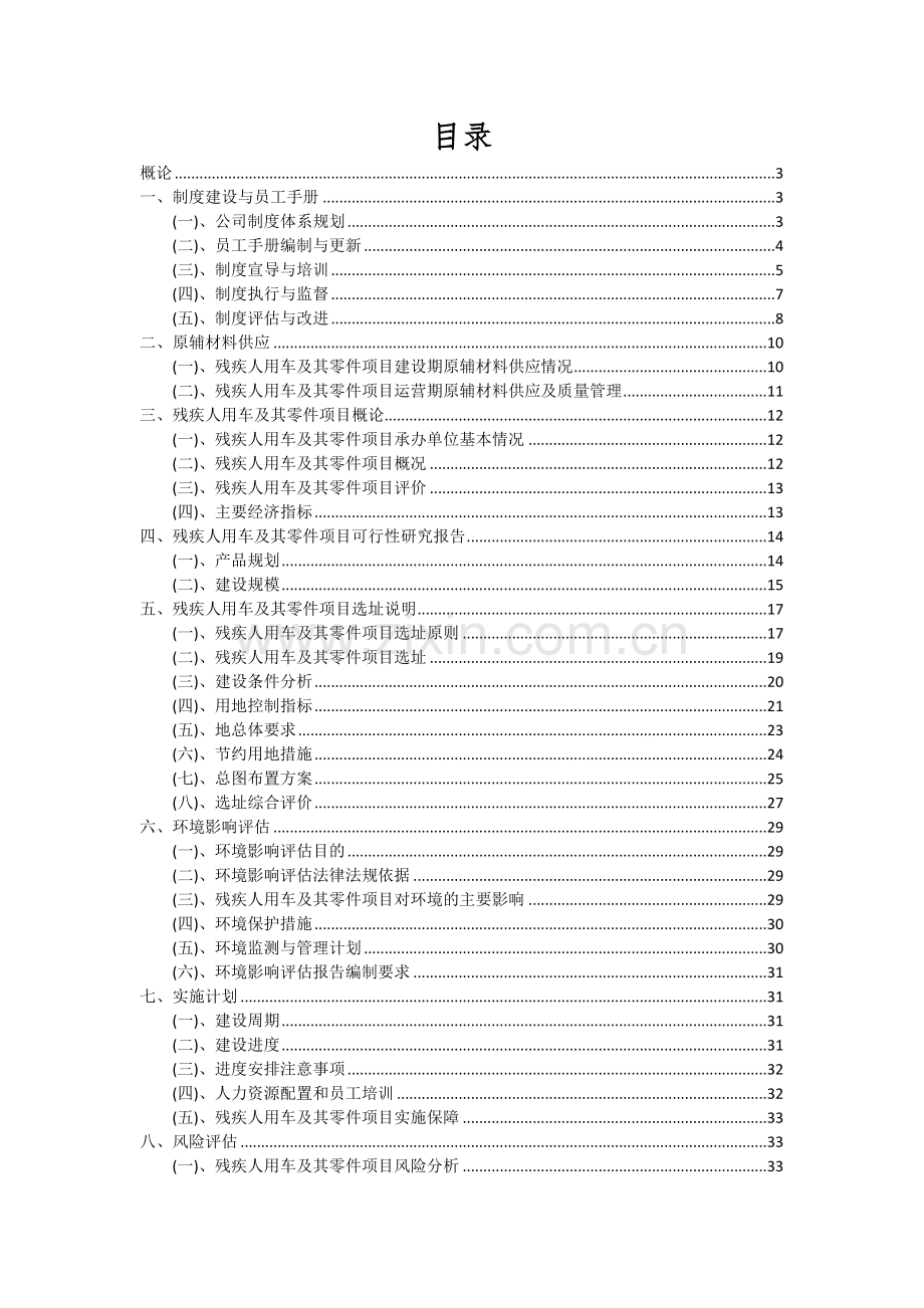 2024年残疾人用车及其零件项目投资分析及可行性报告.docx_第2页