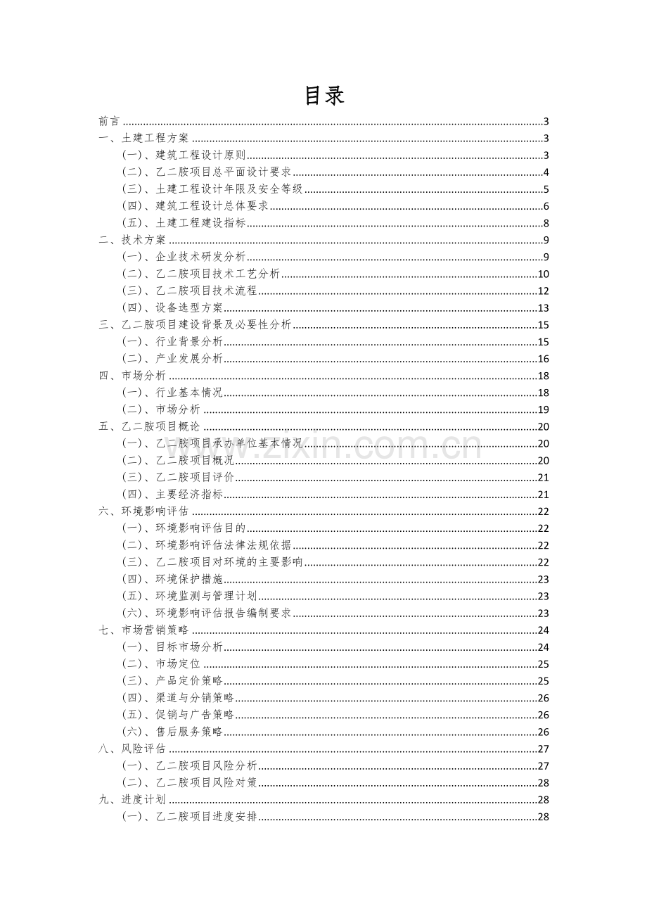 2024年乙二胺项目投资分析及可行性报告.docx_第2页