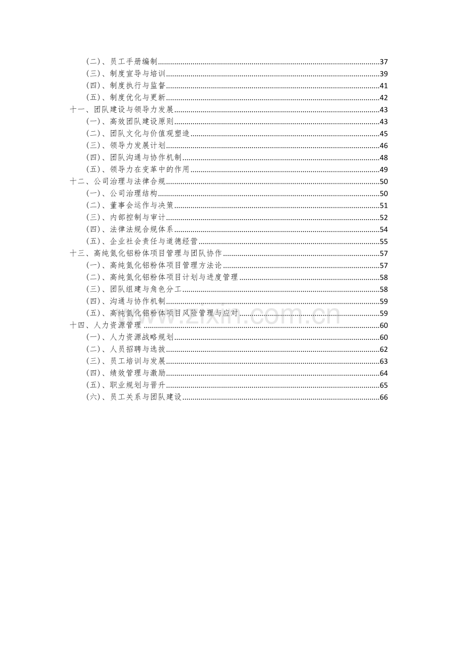 2024年高纯氮化铝粉体项目可行性分析报告.docx_第3页