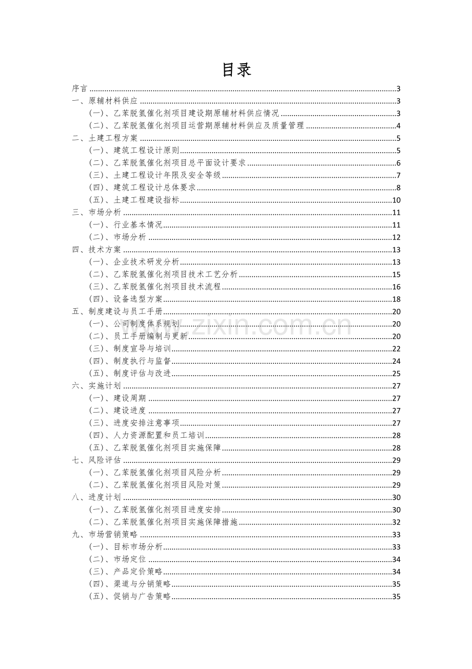 2024年乙苯脱氢催化剂项目可行性分析报告.docx_第2页