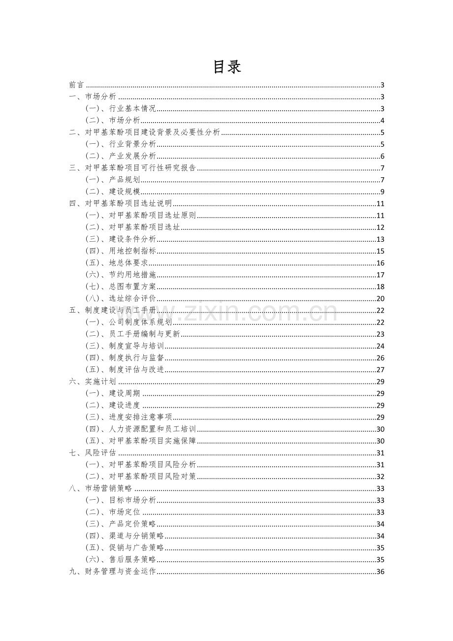 2024年对甲基苯酚项目深度研究分析报告.docx_第2页