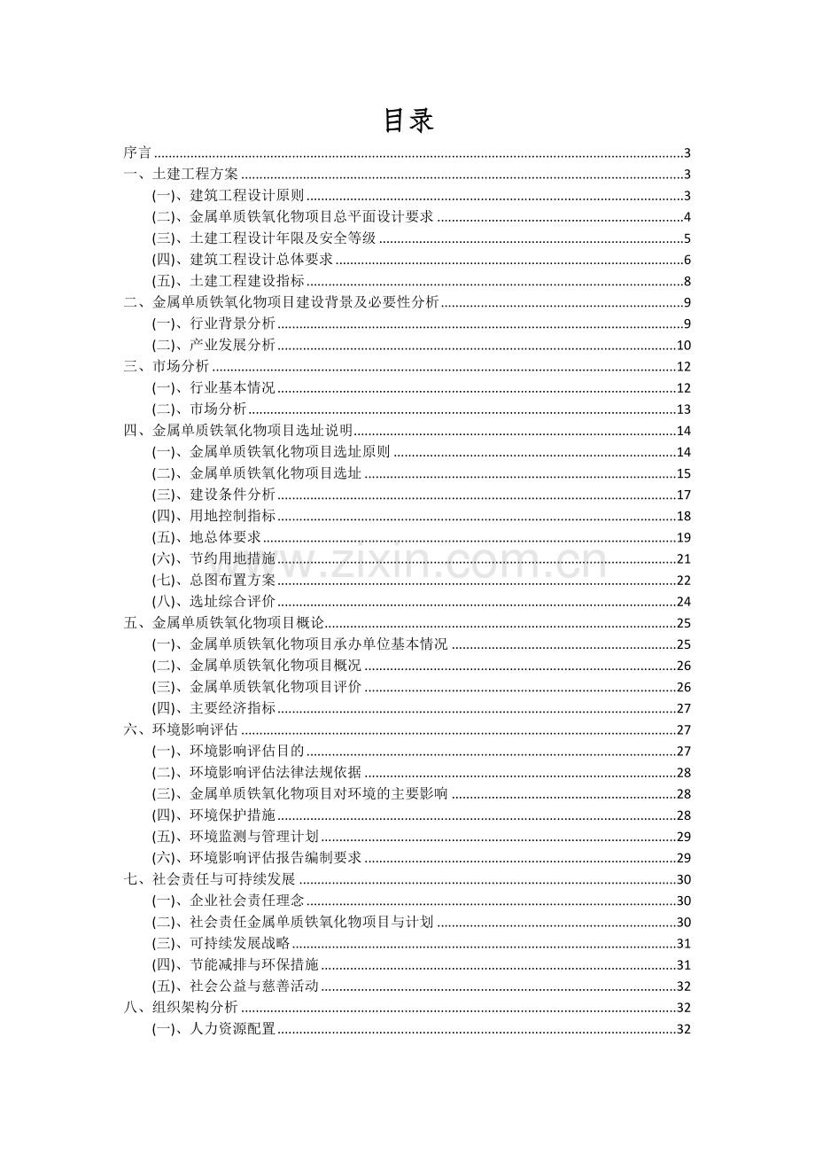 2024年金属单质铁氧化物项目可行性分析报告.docx_第2页