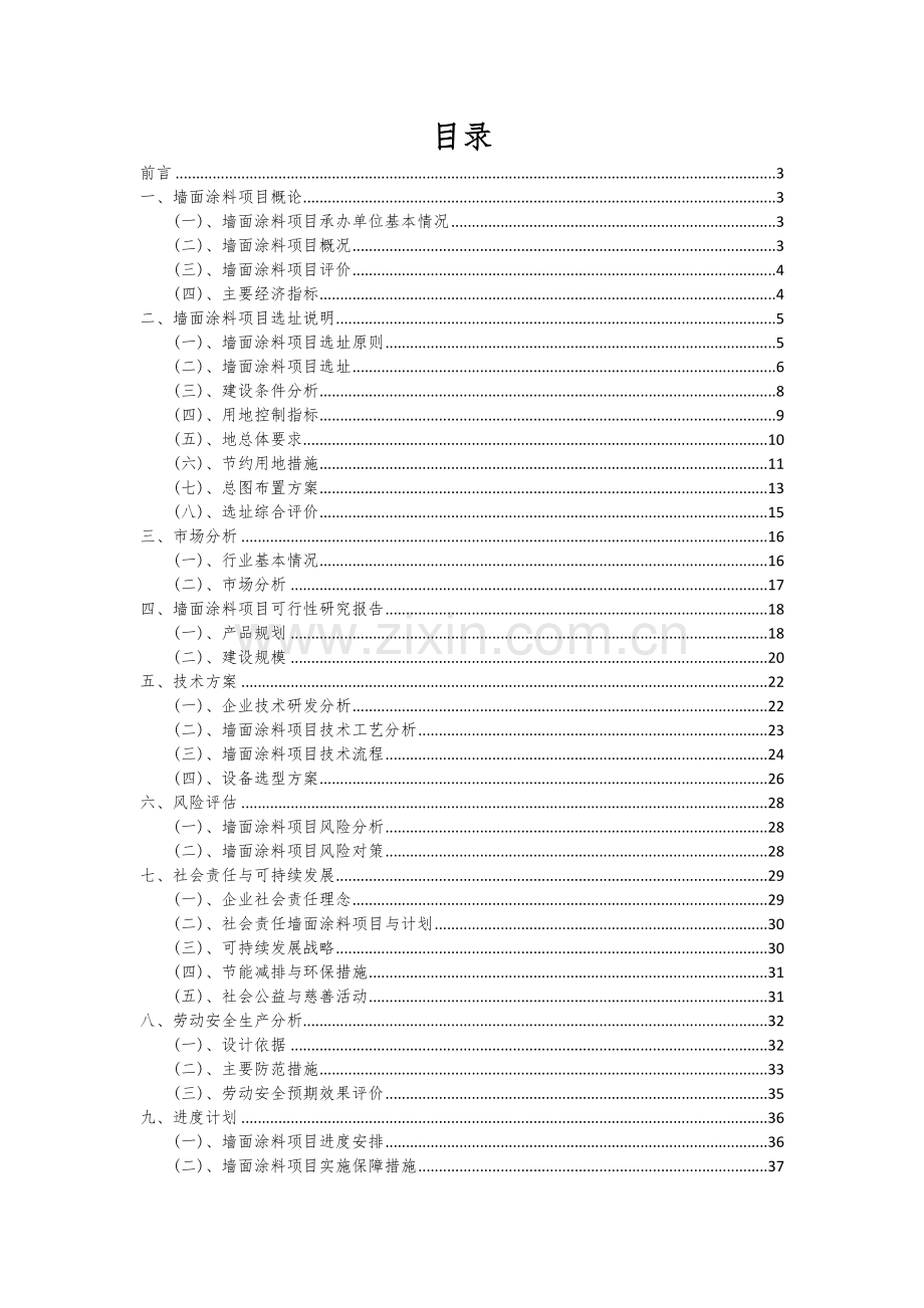 2024年墙面涂料项目可行性研究报告.docx_第2页