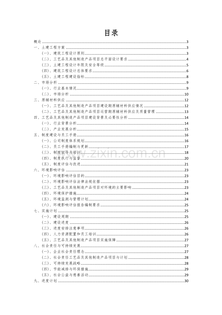 2024年工艺品及其他制造产品项目可行性研究报告.docx_第2页