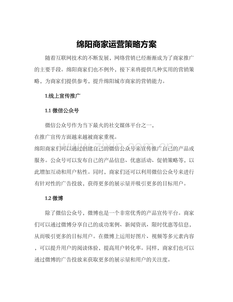 绵阳商家运营策略方案.docx_第1页