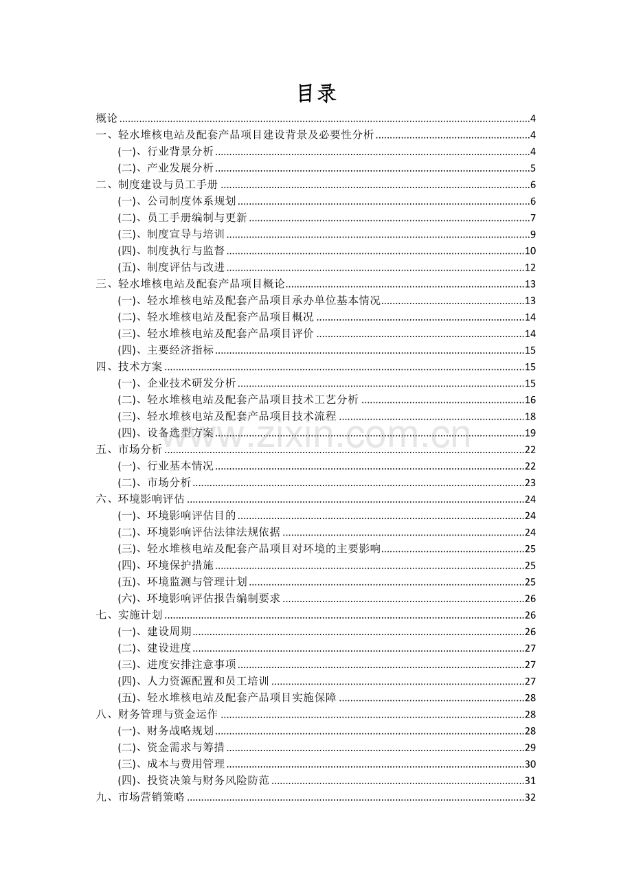 2024年轻水堆核电站及配套产品项目投资分析及可行性报告.docx_第2页