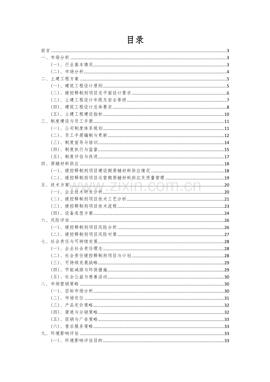 2024年缓控释制剂项目投资分析及可行性报告.docx_第2页