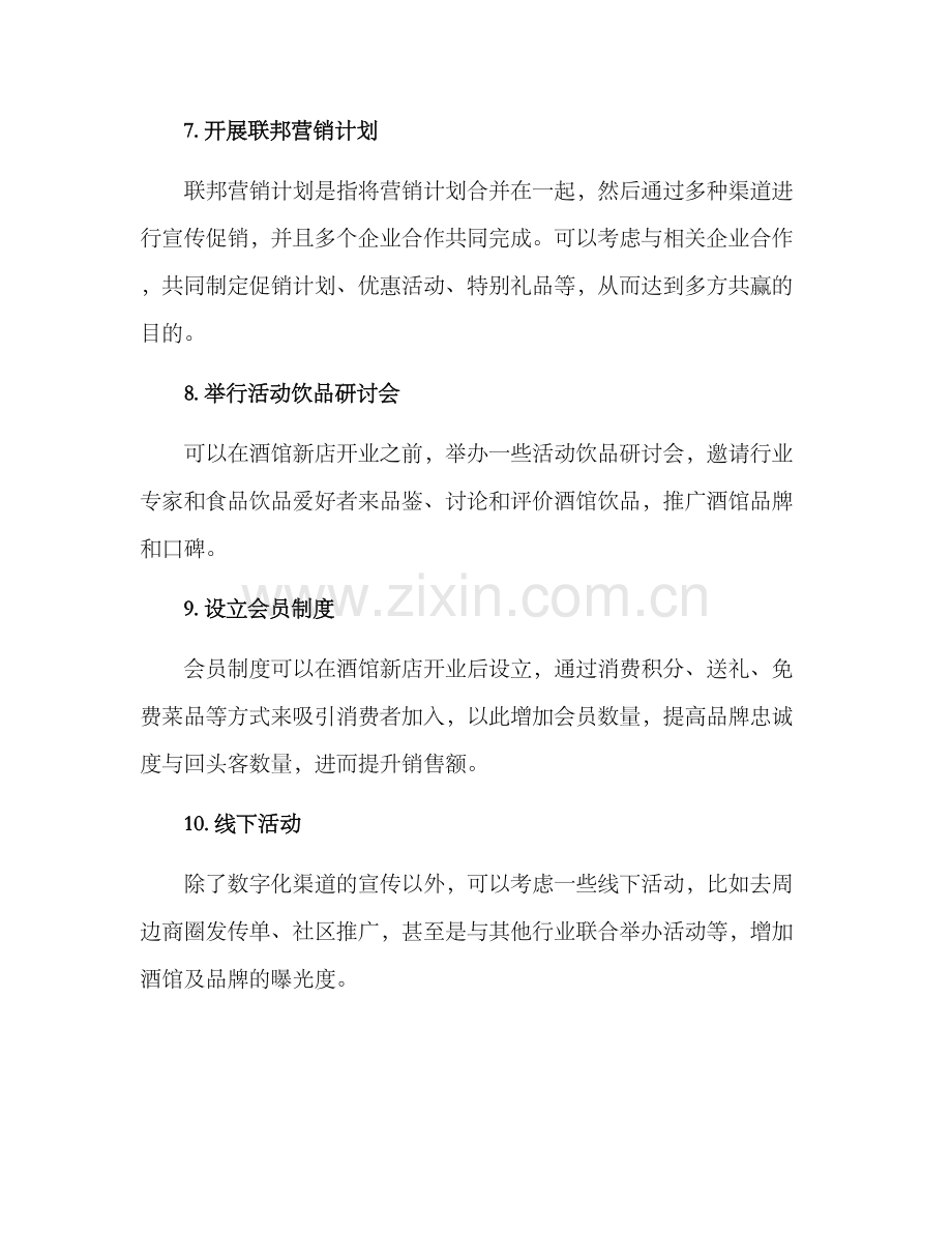 酒馆新店开业营销方案.docx_第3页