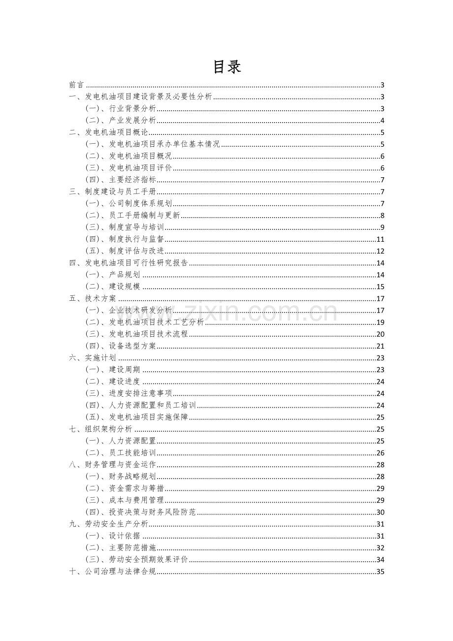 2024年发电机油项目投资分析及可行性报告.docx_第2页