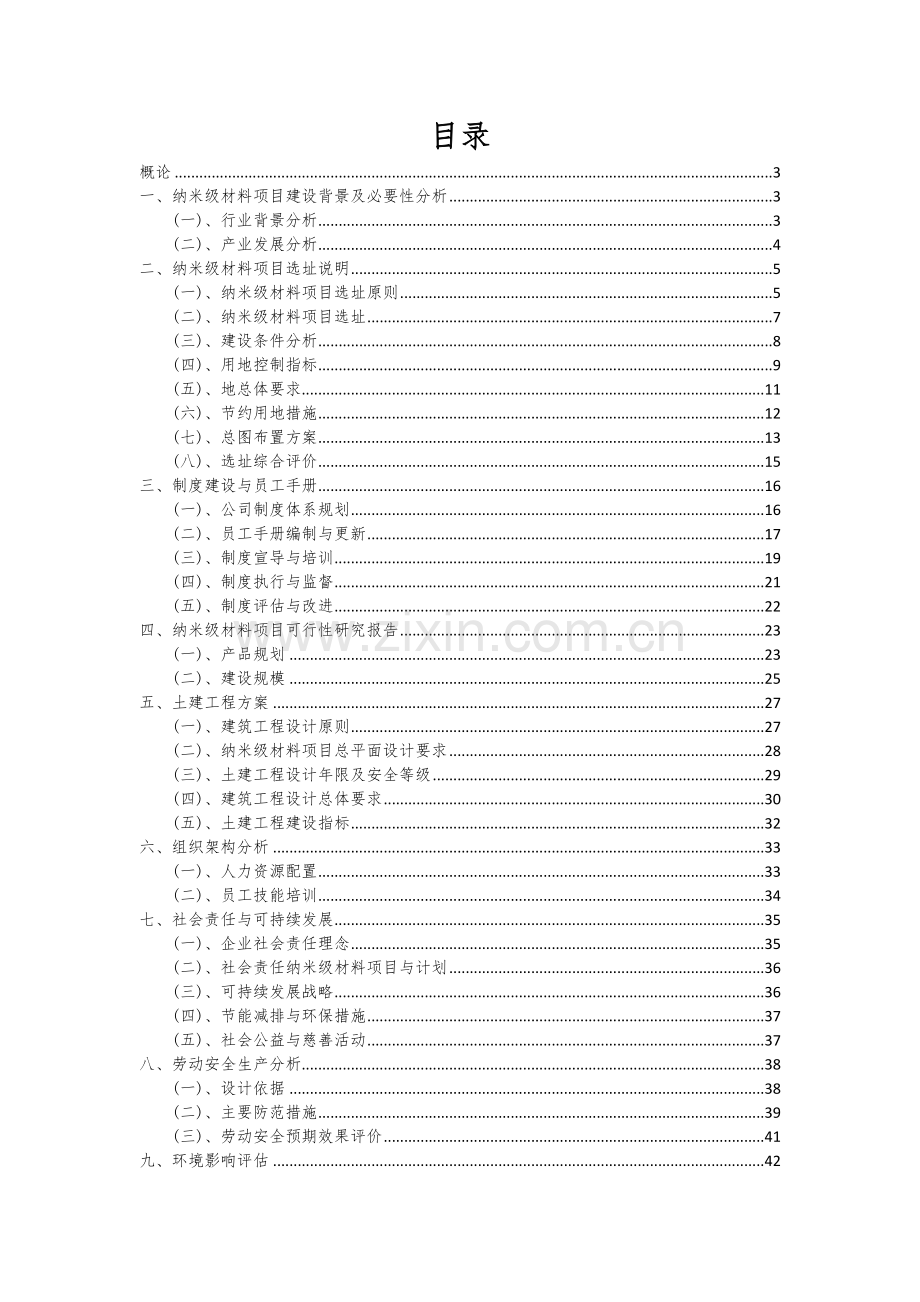 2024年纳米级材料项目投资分析及可行性报告.docx_第2页