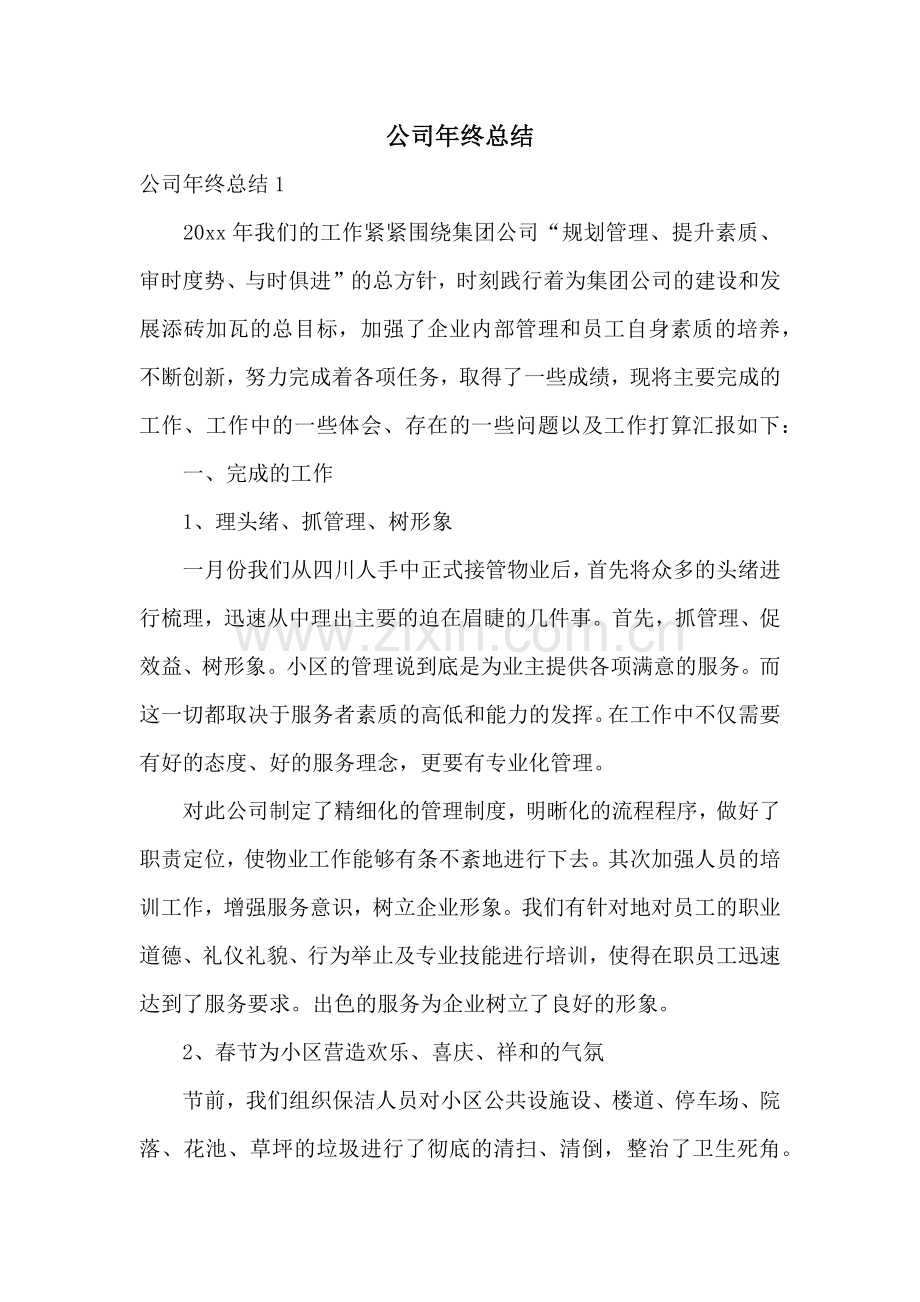 公司年终总结.docx_第1页