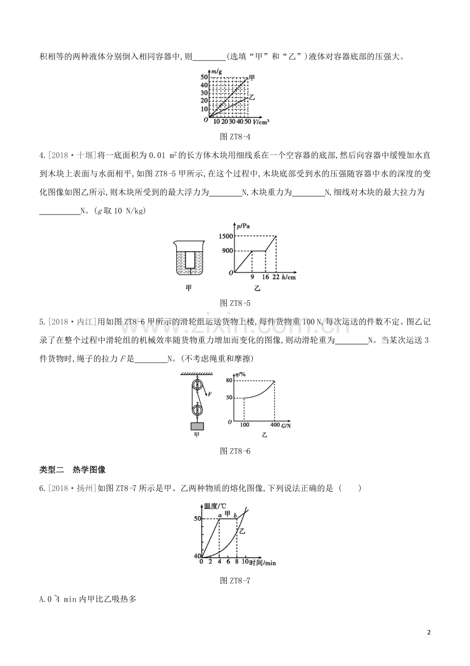 呼和浩特专版2020中考物理复习方案专题08图像专题试题.docx_第2页