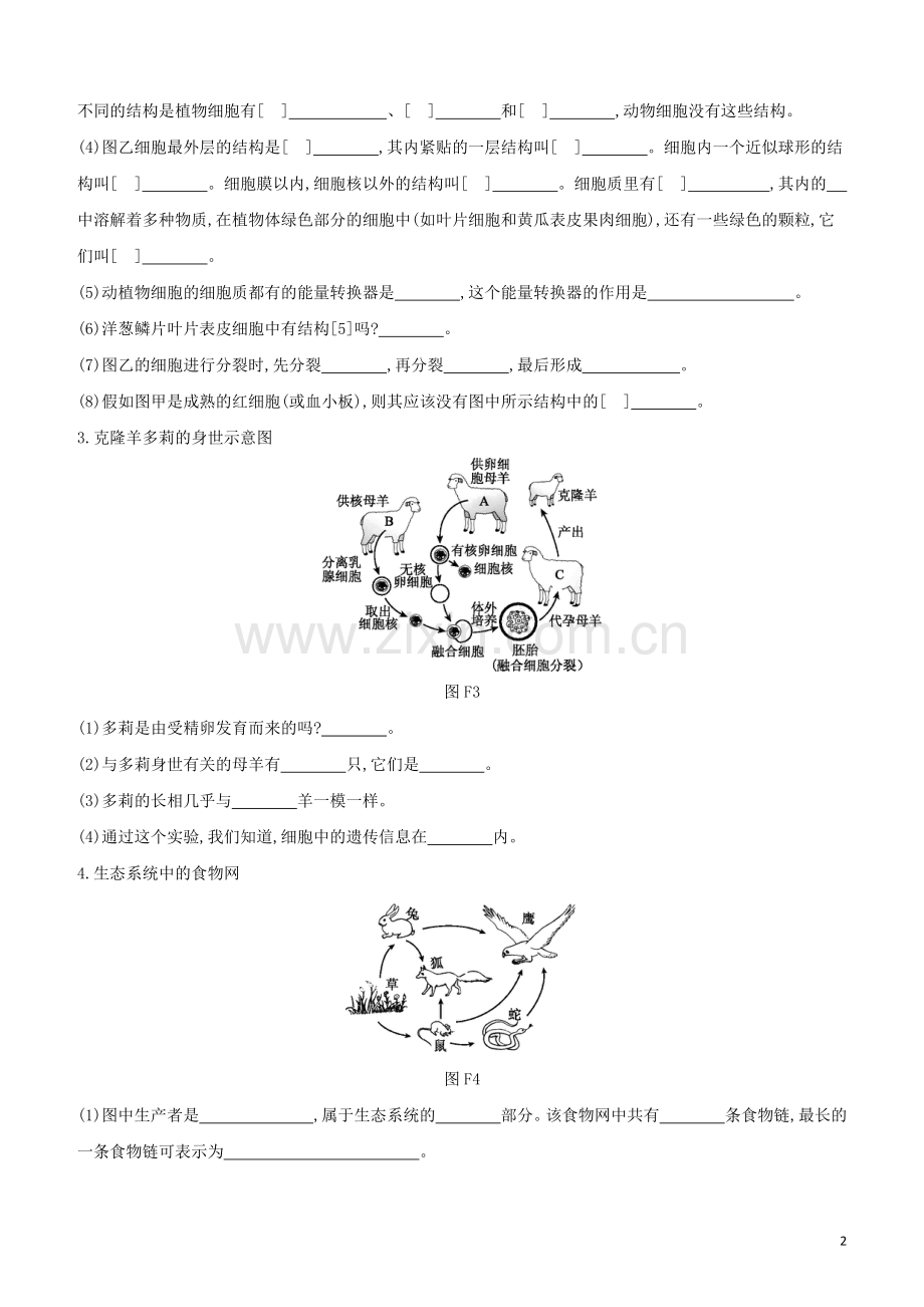 北京专版2020中考生物复习方案附录高频考点识图题汇总试题.docx_第2页