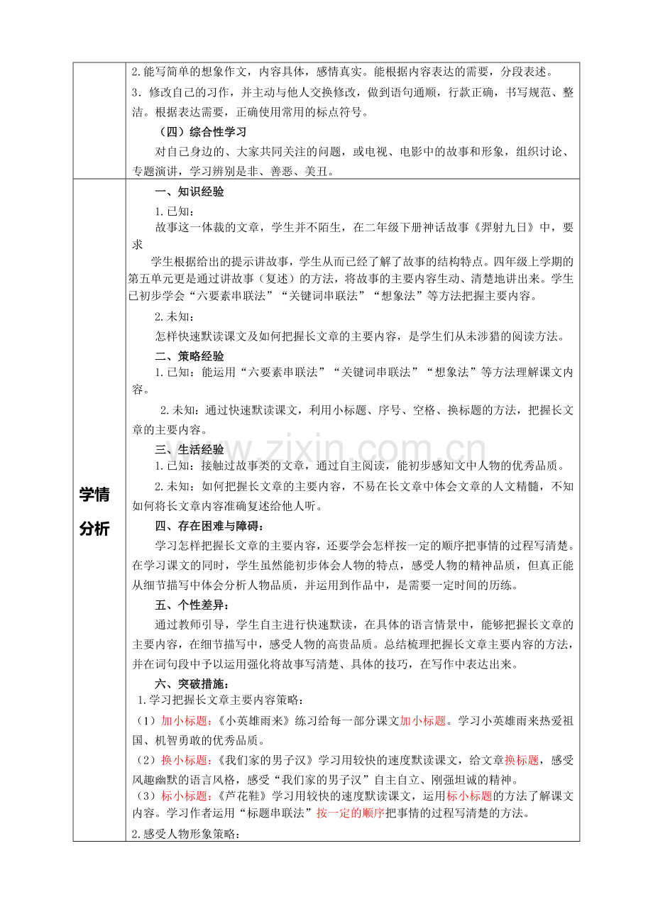 部编版小学语文六年级下册第六单元集体备课教材分析.docx_第3页