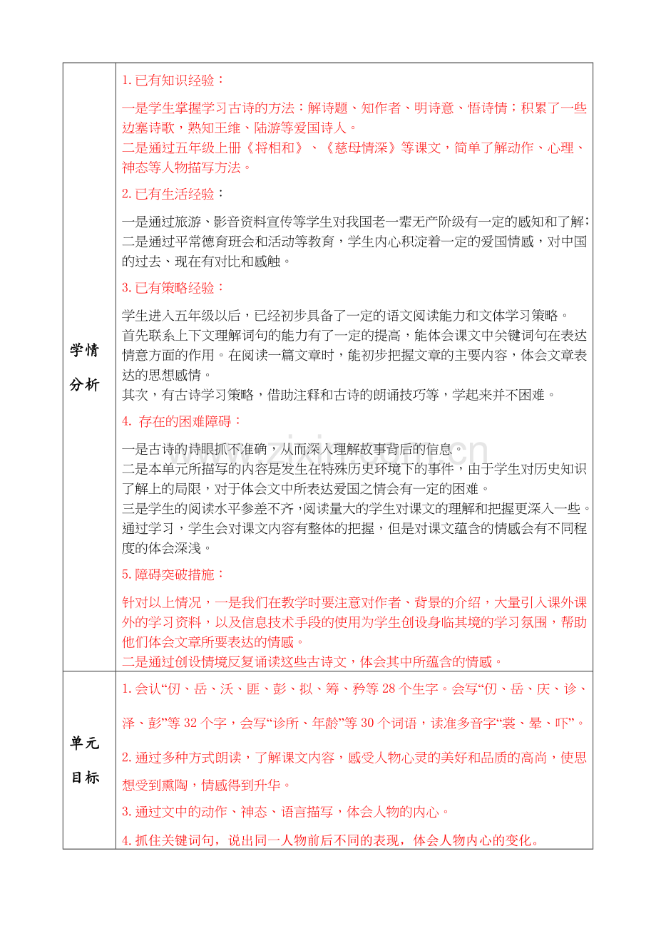 实验小学部编版小学语文五年级下册第四单元教材分析单元分析.doc_第3页