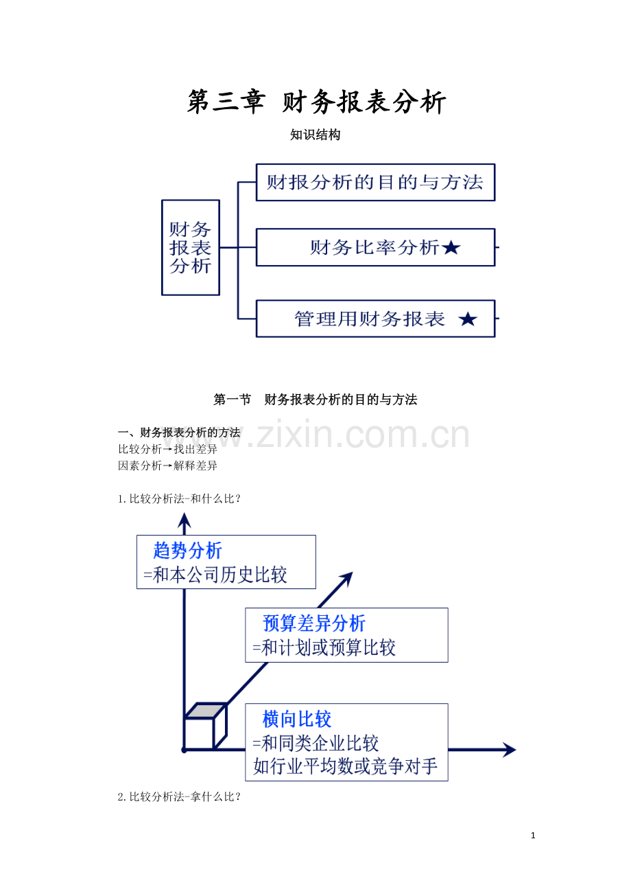 财务管理：第三章财务报表分析.doc_第1页