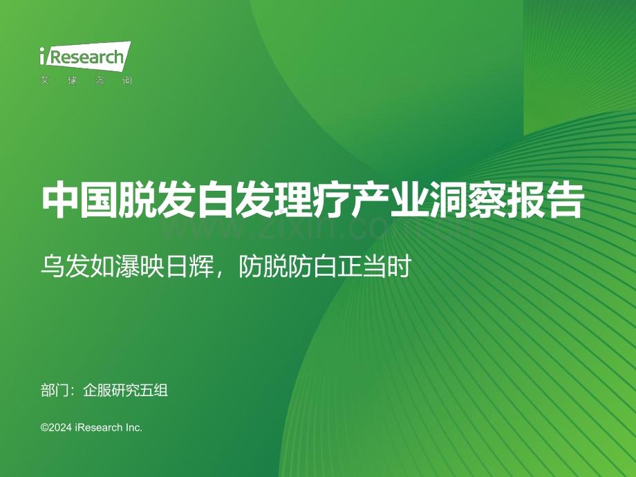 2024年中国脱发白发理疗产业洞察报告.pdf_第1页