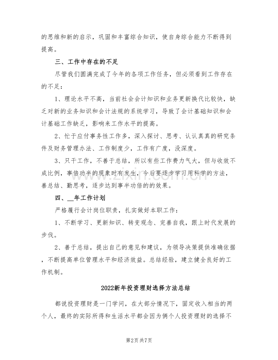 2022新年会计工作总结与计划.doc_第2页