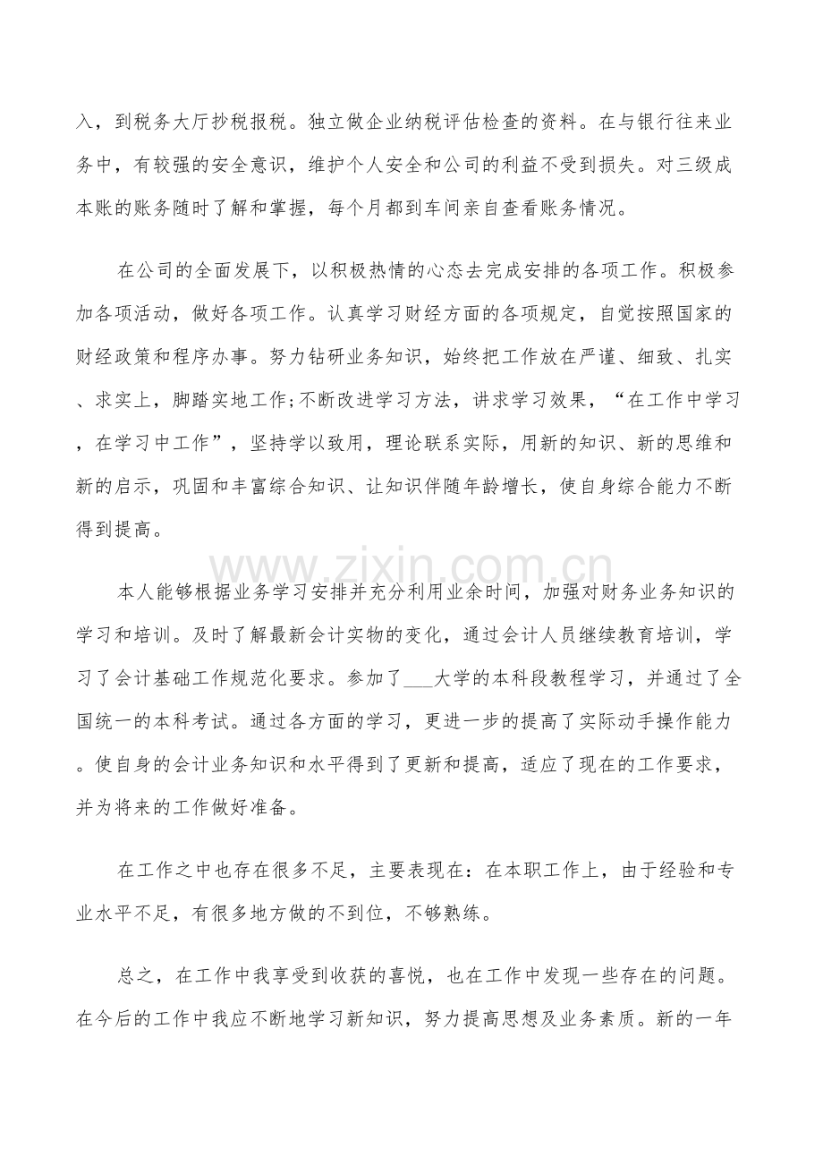 2022年税务会计工作人员年度总结范文.doc_第2页