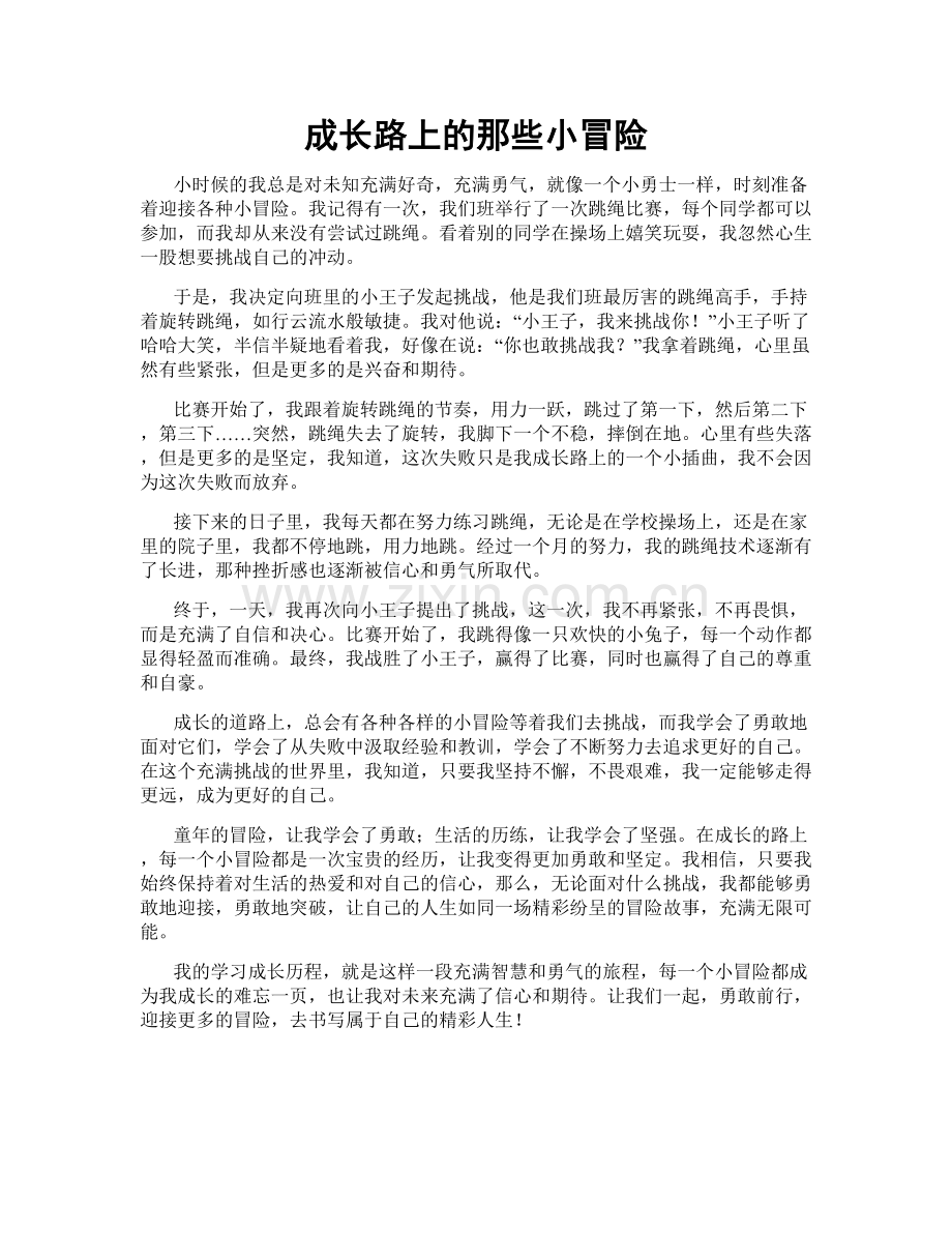 成长路上的那些小冒险.doc_第1页