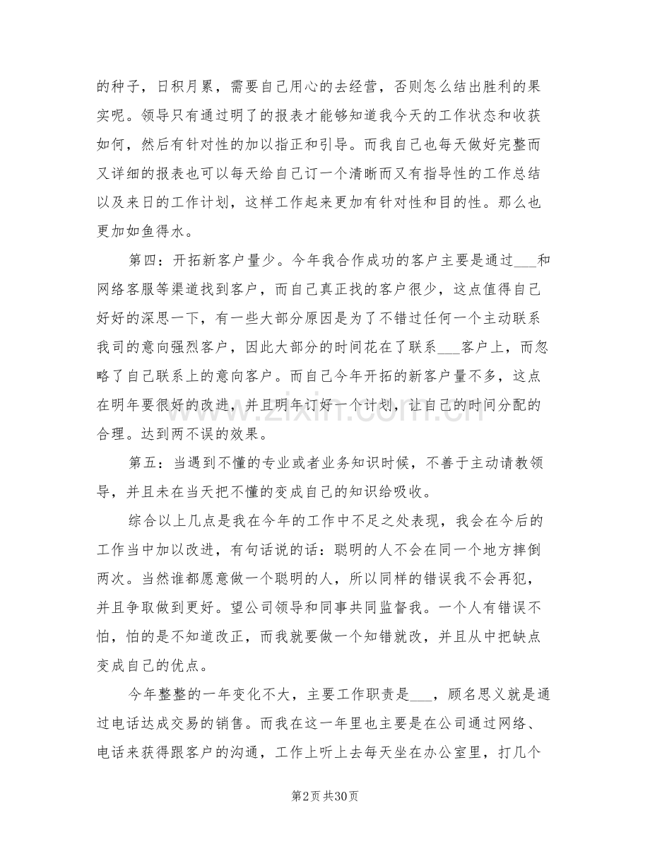 2022年营销业务员总结范文.doc_第2页