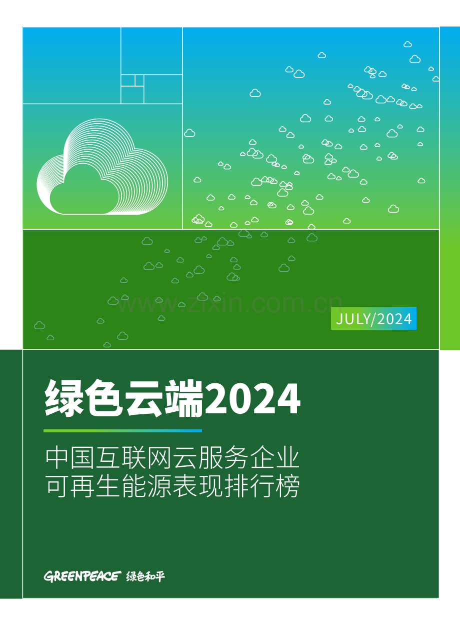 2024年中国互联网云服务企业可再生能源表现排行榜.pdf_第1页