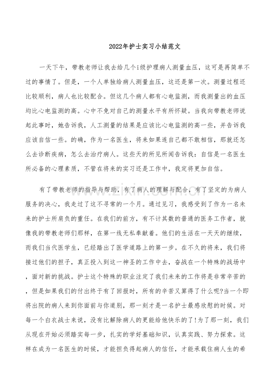 2022年护士实习小结范文.doc_第1页